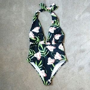Cupshe Floral One-Piece Swimsuit